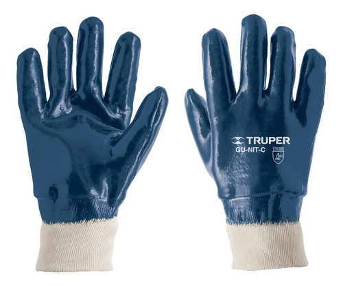 Truper Gu-835 Guantes De Algodón Recubiertos De Nitrilo Puño