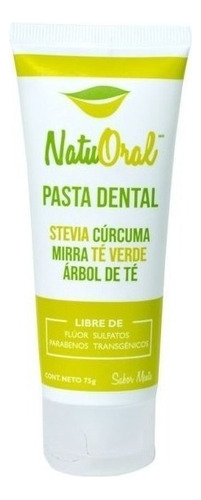Pasta Dental Natuoral Libre De Flúor 75 G