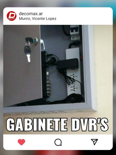 Imagen 3 de 5 de Gabinete Metálico Liviano De Sobreponer 40x40x15cm Dvr Cctv