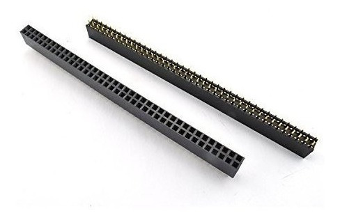 Zyamy 10 Unids 254mm 80pin Hembra Hembra Pin Header Strip 2x