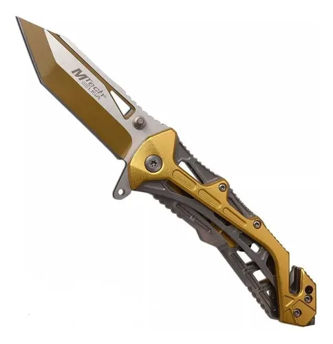 comprar Canivete Tático De Resgate Dourado Mtech Usa Mt-a997bgd