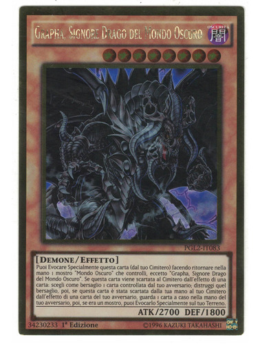 Yugioh Grapha Dragon Lord Of Dark World Gold 1st Pgl2-it083