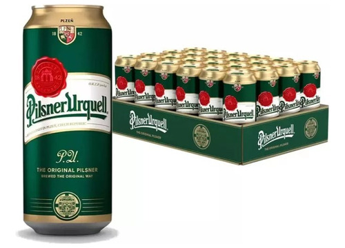 Cerveja Pilsner Urquell Lata 500ml Kit 24 Unid. Rep. Tcheca