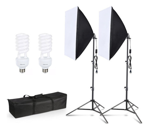 Kit Iluminación Continua Softbox Estudio Fototografia