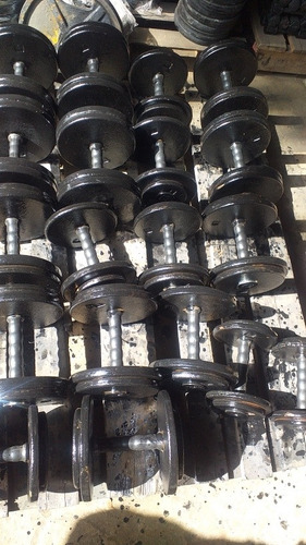 Imagen 4 de 6 de Discos Olímpicos De Fundicion De 50mm 2 5,5,10,15 Y 20 Kilo