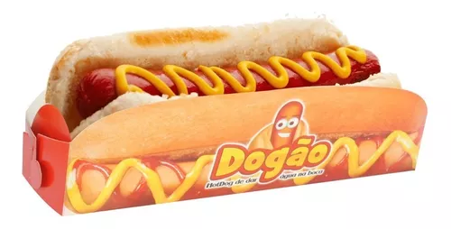 Embalagem para Hot Dog G – 23,5 x 9 x 7 cm – 100 Unidades – Villas