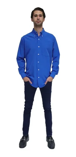 Camisa Azul Rey Hombre MercadoLibre