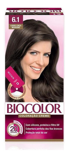 Tintura Biocolor Mini Kit Louro Cinza Escuro Moderno 6.1