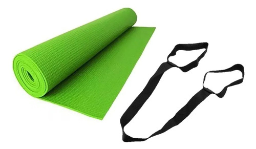 Mat Colchoneta Yoga 4 Mm Pilates Fitness Gym + Correa 