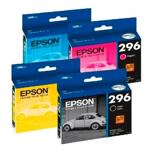 Pack 4 Tintas Epson 296 Originales Envio Gratis