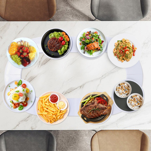 Lazy Susan Para Mesa De Comedor Bandeja Giratoria Plato