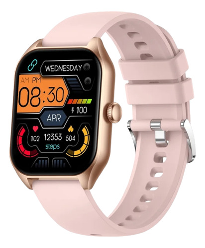 Reloj Rosado Smartwatch Inteligente Llamadas  Bluetooth 