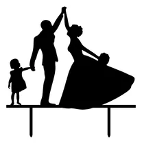 Comprar Cake Topper Adorno Torta Casamiento Boda Pareja Manos Niña
