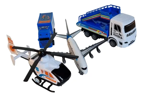 Set Aeropuerto Avion Auto Camion Helicoptero