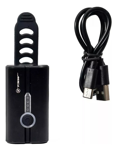 Farol Recarregável De Bicicleta 500 Lumens Dianteiro Tsw Usb
