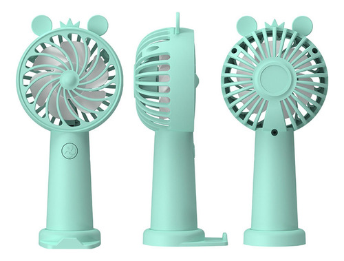 3 Ventilador Personal Ventilador De Mesa Con Soporte Verde