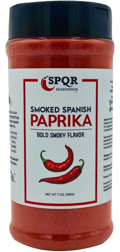 Spqr Seasonings - Paprika Espanola Ahumada Xl, Tarro De 7 On