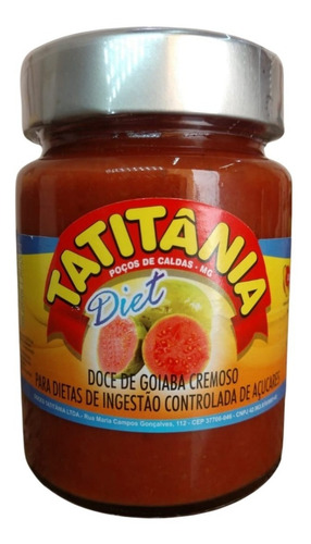 Doce De Goiaba Cremosa Zero Açúcar Diet - Tatitânia 400g