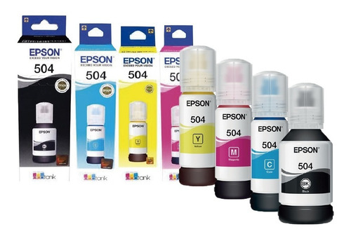 Imagen 4 de 4 de Tinta 544 Epson Original Para Impresora L1110 L3110 L3150...