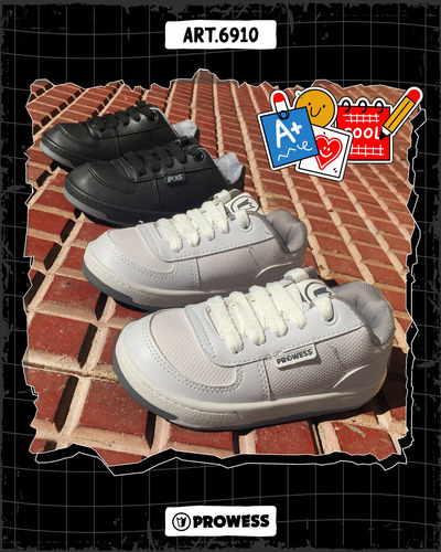 Zapatillas Colegial Nene Nena Cordon Art.6910-23 Al 38