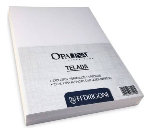 Opalina Blanca Fedrigon Telada A4 246g X100 Serviciopapelero