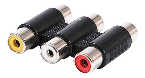 3 Adaptador Rca Extension Conector Para