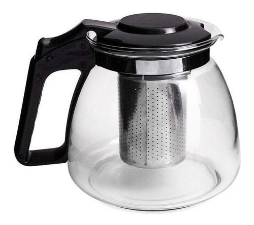 Chaleira De Vidro 900ml Com Infusor De Metal Até 120ºc