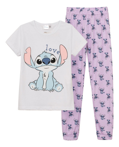 Pijama Niñas Manga Corta Lilo & Stitch Disney Original