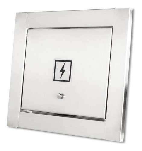 Caixa De Correio Frente Inox Carta + Visor Água + Luz