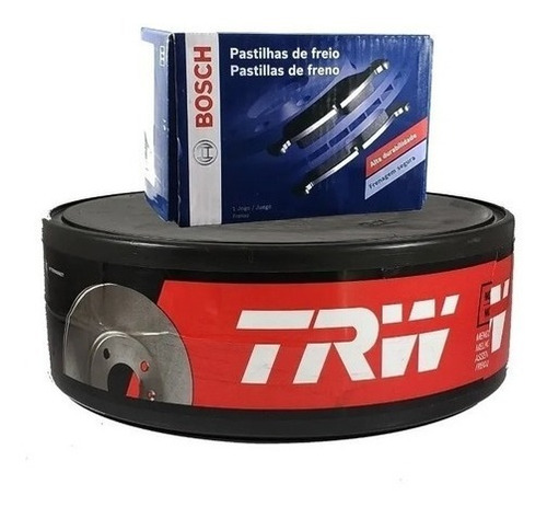 Kit Disco Trw + Pastilha Freio Dianteira Bosch S10 4x4 06/12