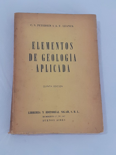 Elementos De Geologia Aplicada - Petersen - Leanza