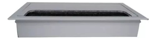 Pasacables Rectangular Para Escritorio Y Mesas En Aluminio.