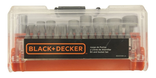 Black And Decker (bda5348-la) Juego De Puntas Y Dados 40 Pza