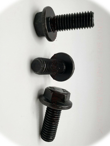 Qty Pc M-. Metric Hex Flange Bolts Mm Screws Mx.x Black