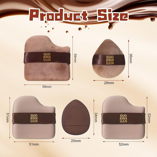 Conjunto De 12 Peças Quick Makeup Foundation Puff, Esponja E