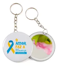 Comprar 50 Espelhos Chaveiros Personalizados Amor Faz A Diferença