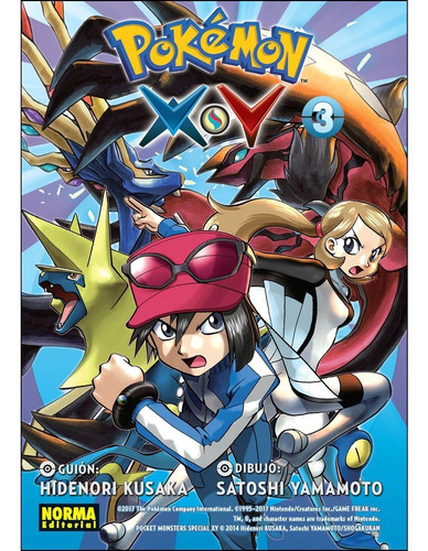 Pokemon X-y 3, De Kusaka, Hidenori. Norma Editorial, Tapa Blanda En Español, 2017