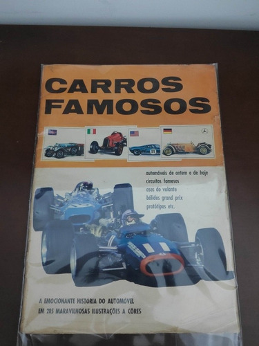 Álbum De Figurinhas - Carros Famosos... Álbum Raro