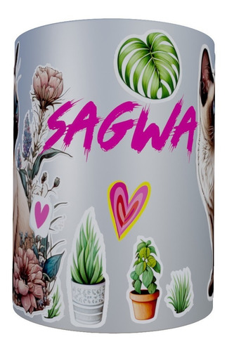 Imagem 3 de 3 de Caneca Gatos (com Nome Do Seu Pet)