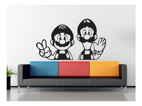 Vinilos Sticker Videojuego Mario Bros 50x85cm Varios Diseños