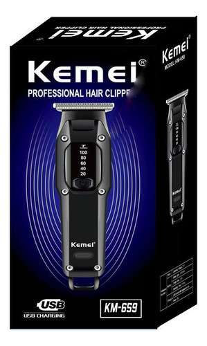 Empujador De Barbero Profesional Kemei Electric Clipper Km-6