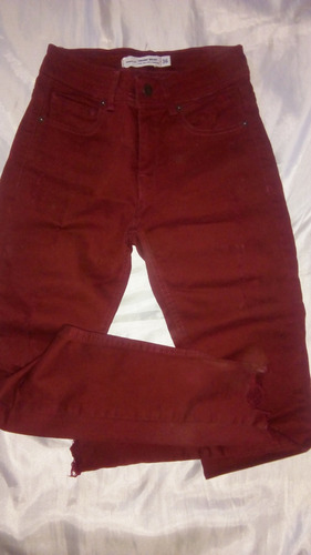 Jean Dimple Talle 36 Color Bordo