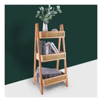 Comprar Librería De Escalera Zybt, Estantería De Ratán De 3 Niveles,