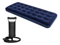 Comprar Colchón inflable I-World 1 Plaza + Inflador 1 plaza color azul de 76cm x 185cm x 22cm