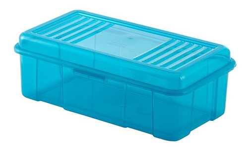 Caja Organizadora Multiusos Traslucida Vanyplas 5 Litros Color Azul/Traslucido Color