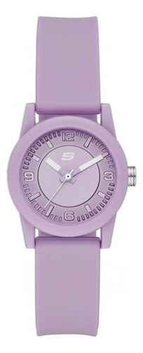 Reloj Para Mujer Skechers Rosencrans Sr6214 Púrpura