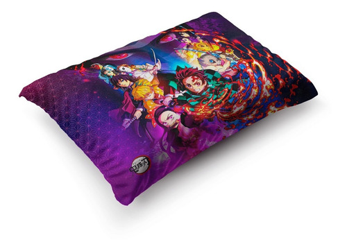 Imagen 3 de 5 de Funda Demon Slayer: Kimetsu No Yaiba 70x45cm Vudú Love