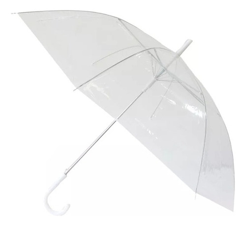 Kit 15 Guarda Chuva Transparente Automático Grande Varetas