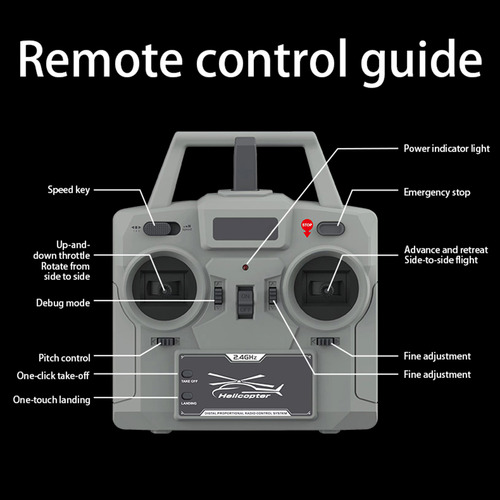 Posicionamento De Controle Remoto De Helicóptero De Seis Ei