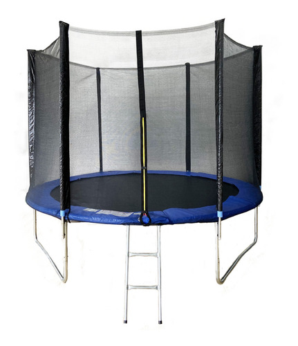 Trampolín Vanlig Trampolines 10 ft con diámetro de 3.04 m con largo de 3.04 m, color del cobertor de resortes azul y lona negro